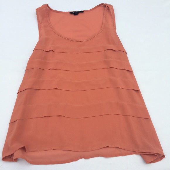 Peach Chiffon Tank - Picture 3 of 3