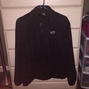 Fuzzy black north face