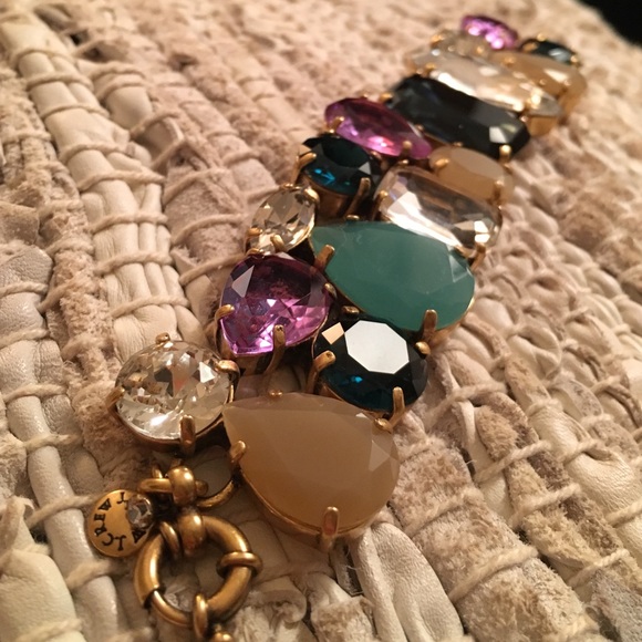 J.Crew Mixed Gems Chunky Statement Bracelet