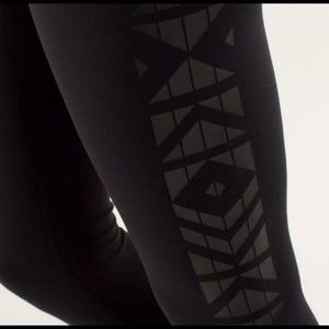 Rare Aztec Print Lululemon Wunder Under Pants