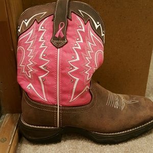 Durango cowgirl boots (breast cancer edition)