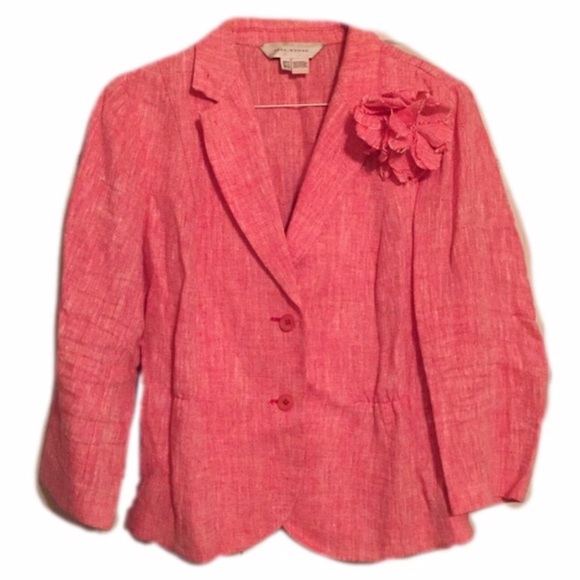 Zara 'French Linen' Blazer with Belt