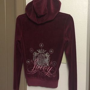 Juicy Couture velour zip up jacket