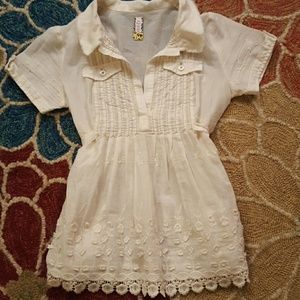 Free People Cream Top