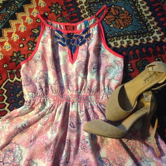 Pink Paisley Dress NWOT
