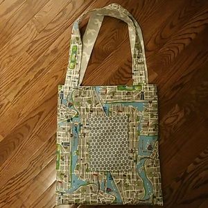 NYC New York City Map Reversible Tote Handmade