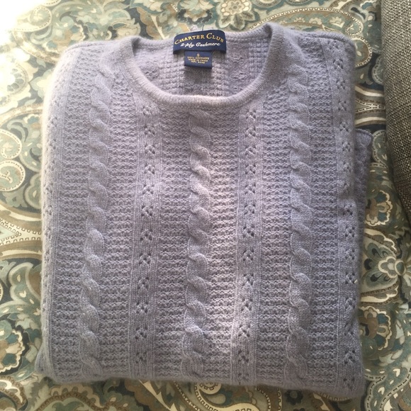 Purple cashmere sweater