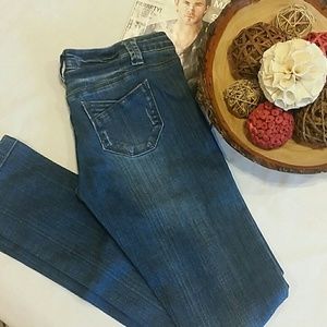 👖Blue Asphalt Skinny Jeans