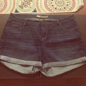Original denim wash boyfriend shorts