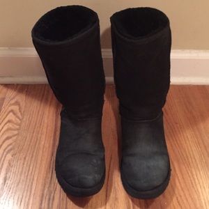 Long Black UGGs Size 6