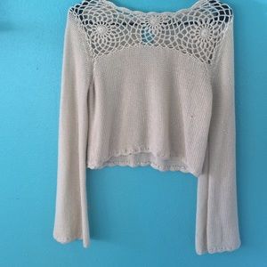 Knit crop sweater