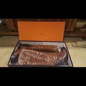 Knee high brown boots