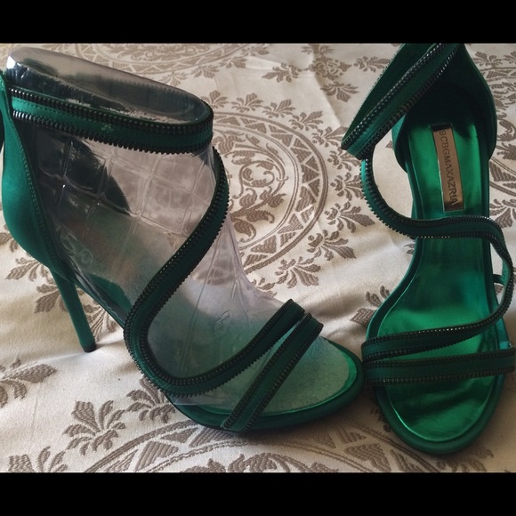 BCBG green heels