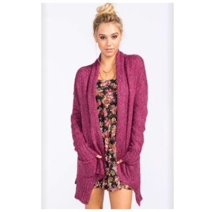 Maroon Hurley Cardigan