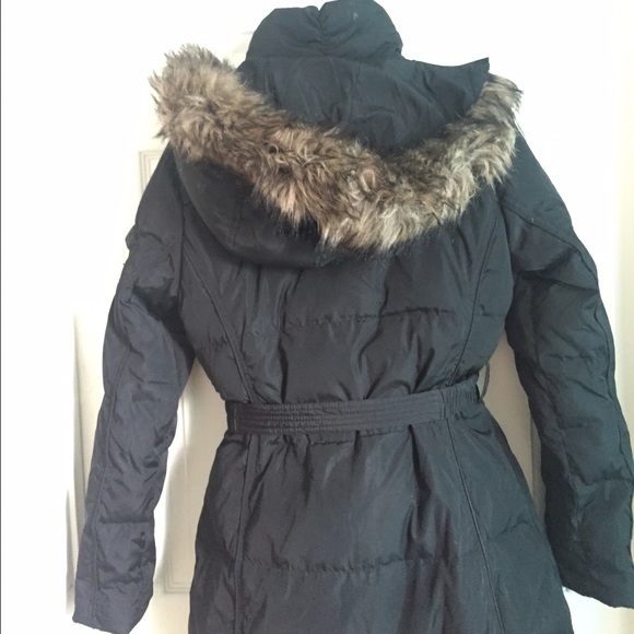 SOLD!Michael kors black gold belted coat - Picture 2 of 4