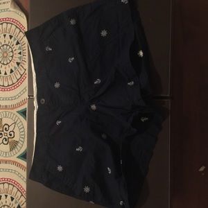 Spandex/cotton royal blue boat shorts