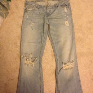 Hollister cali flare distressed jeans