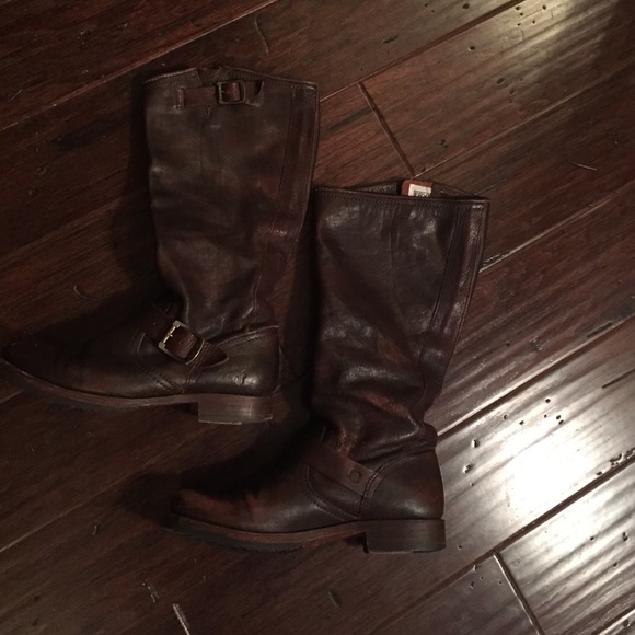 Frye Veronica Slouch Brown Boots