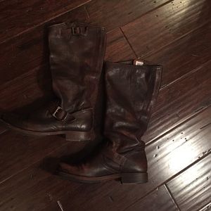 Frye Veronica Slouch Brown Boots