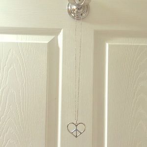 Heart/peace Necklace