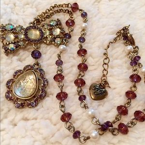 Betsy Johnson Tzarina Princess Bow Necklace