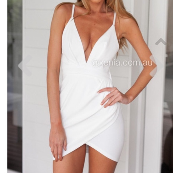 White mini formal / homecoming dress