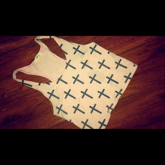 Cross crop top