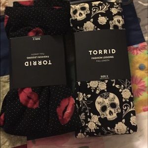 2 pair torrid leggings size 2