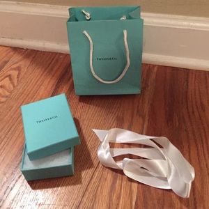 Tiffany box, bag and ribbon