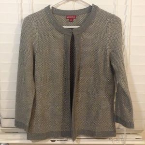 Merona slate/cream sweater
