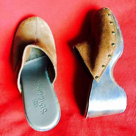 LEATHER SBICCA WEDGES - Picture 4 of 4