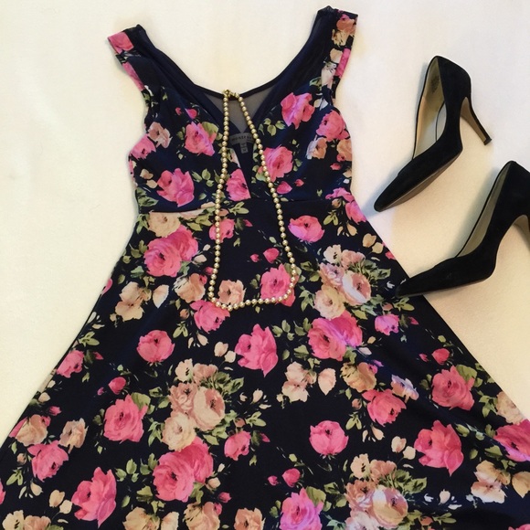 Flower print dress