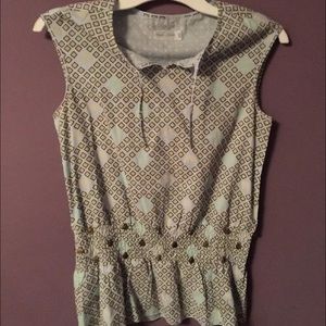 Anthropologie Bread and Butter Elephant Top Size 0