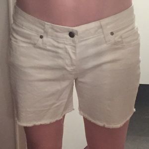 White denim shorts!