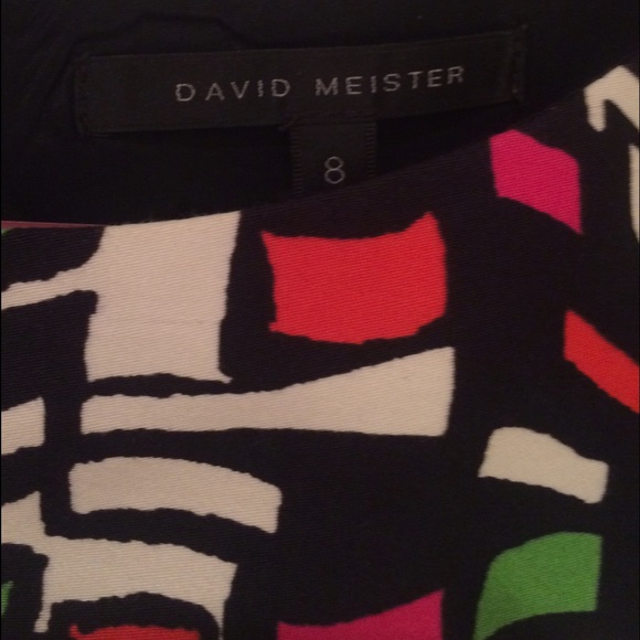 David Meister Bold Pattern Designer Dress - Picture 2 of 3