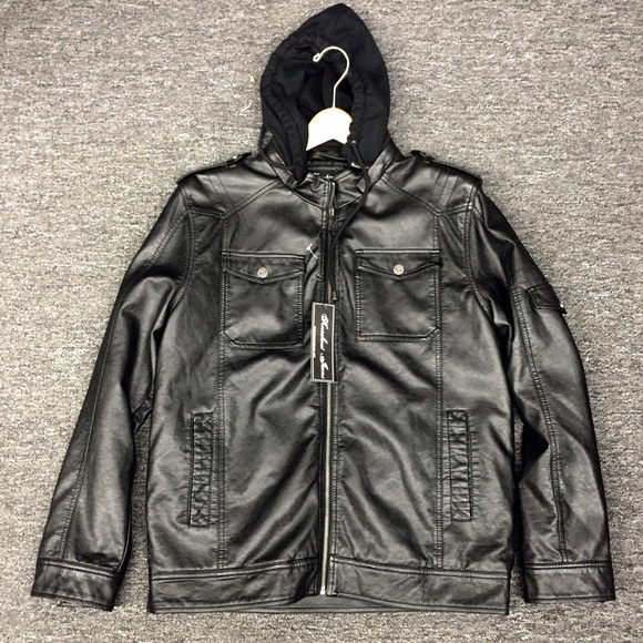 PU Leather Jacket for Mens