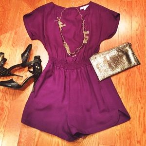 ✨SALE✨BCBG PURPLE DRESSY ROMPER;)