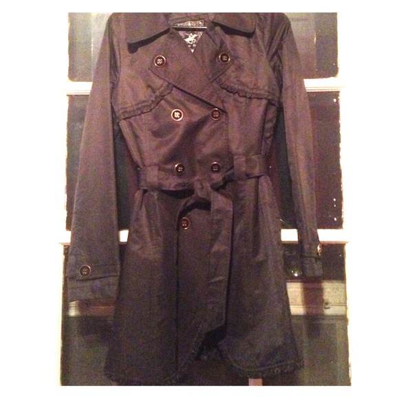 🍁Black adorable trench coat