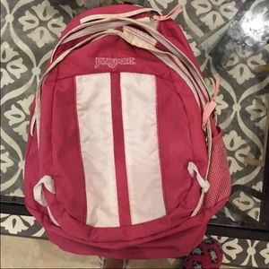 Pink Jansport backpack