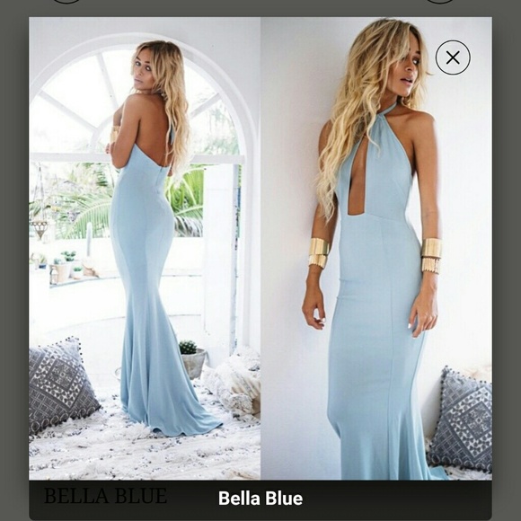 Sexy bella blue evening gown!