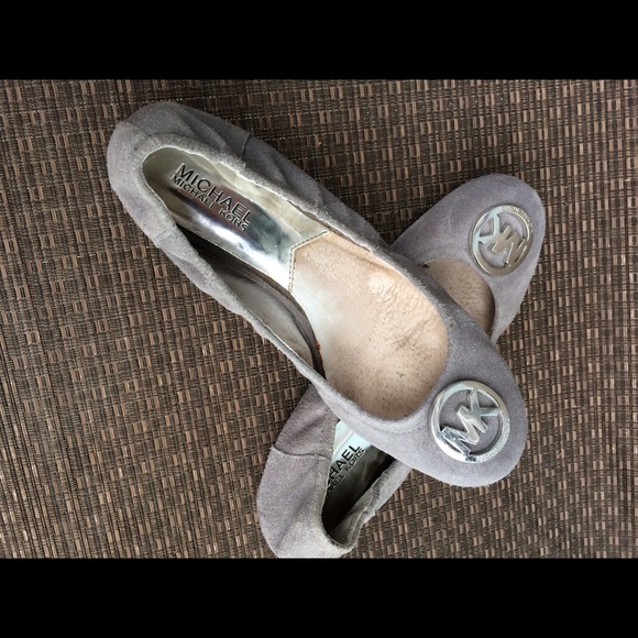Michael Kors Gray Suede Flats 6.5