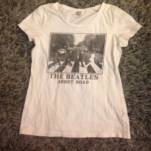 White beatles tshirt
