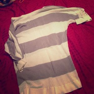 Grey and White Sweater