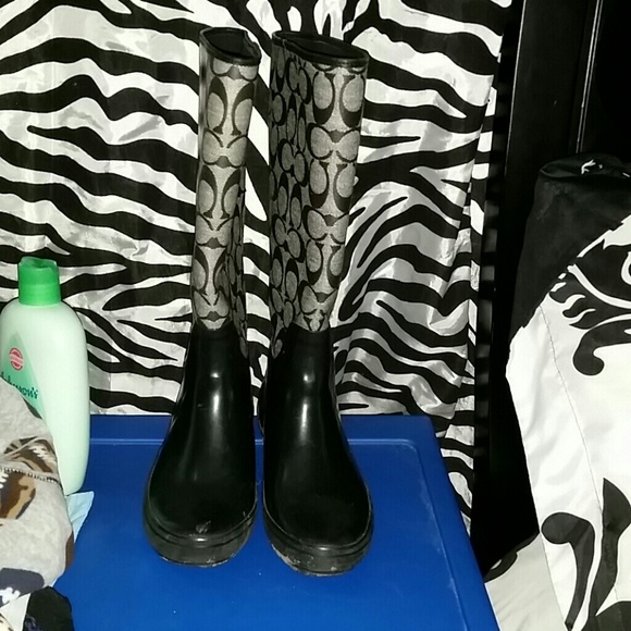 Coach rain boots