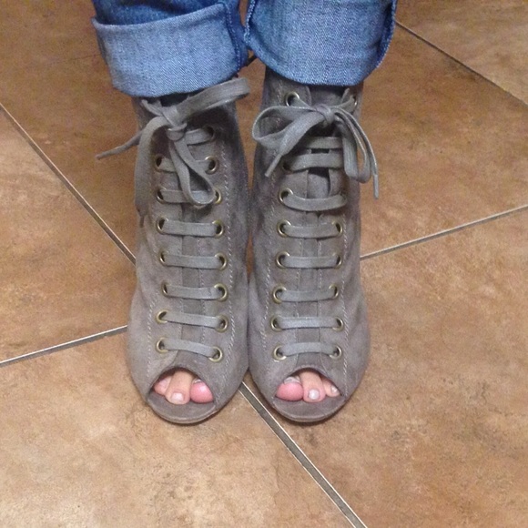 Beige Taupe Portia Boots