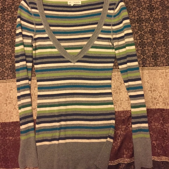 Cute striped sweater.