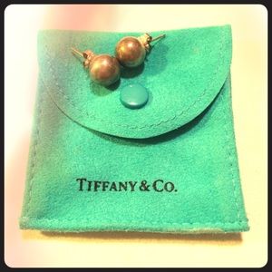 Authentic 8mm Tiffany and Co earrings