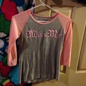 Girls large miss me shirt