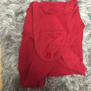 Red lululemon hoodie