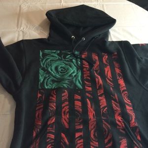 Black American Flag Tony Hawk Sweatshirt!